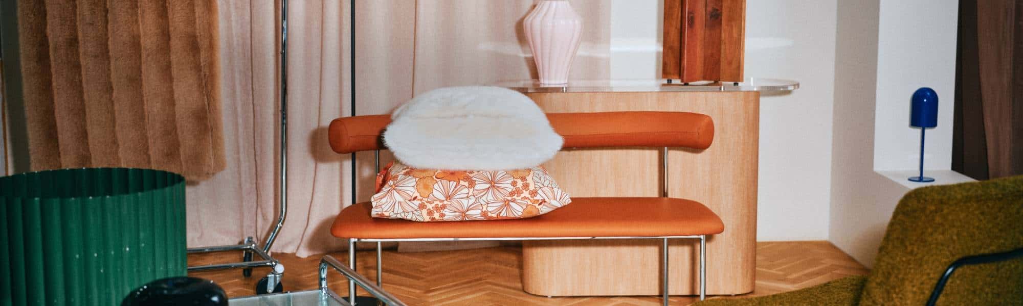 DELORES Brun Duschdraperi för Badrum