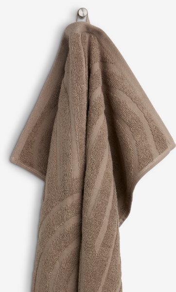 Handduk IDALA 50x70 Mörk Sand