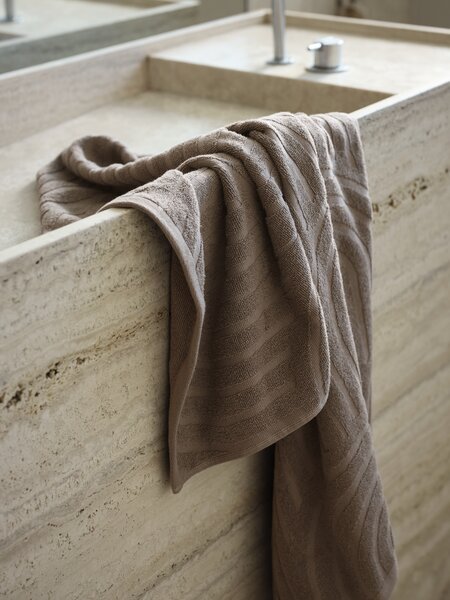 Handduk IDALA 50x70 Mörk Sand