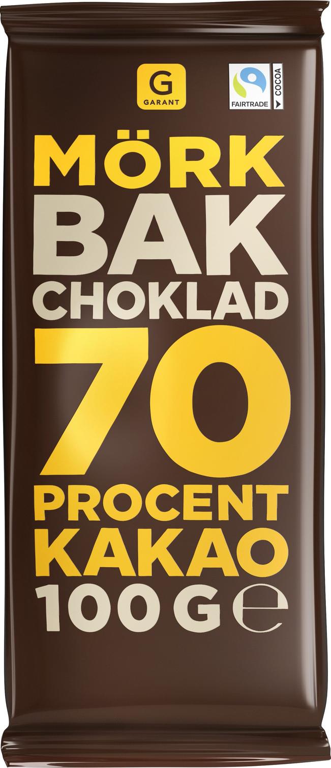 Garant Bakchoklad 70% Mörk Choklad