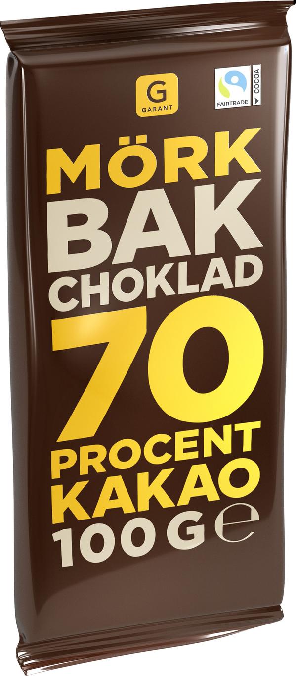 Garant Bakchoklad 70% Mörk Choklad