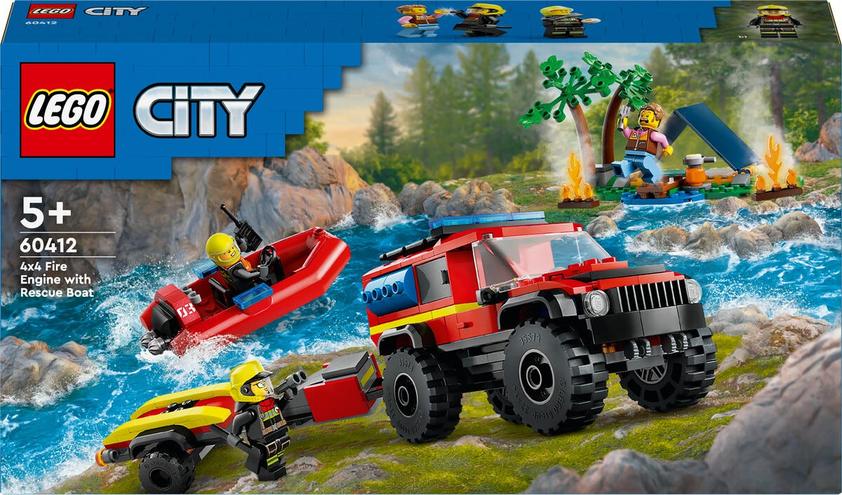 LEGO City 4x4 Brandbil med Räddningsbåt