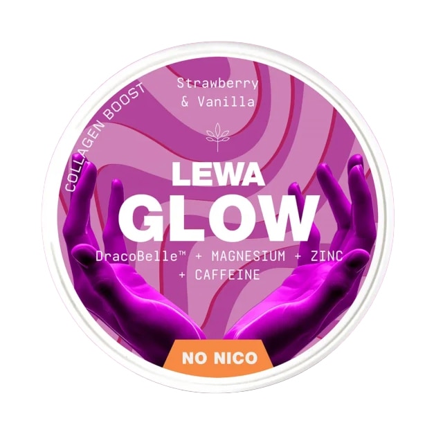 LEWA GLOW Strawberry Vanilla Nikotinfritt Snus
