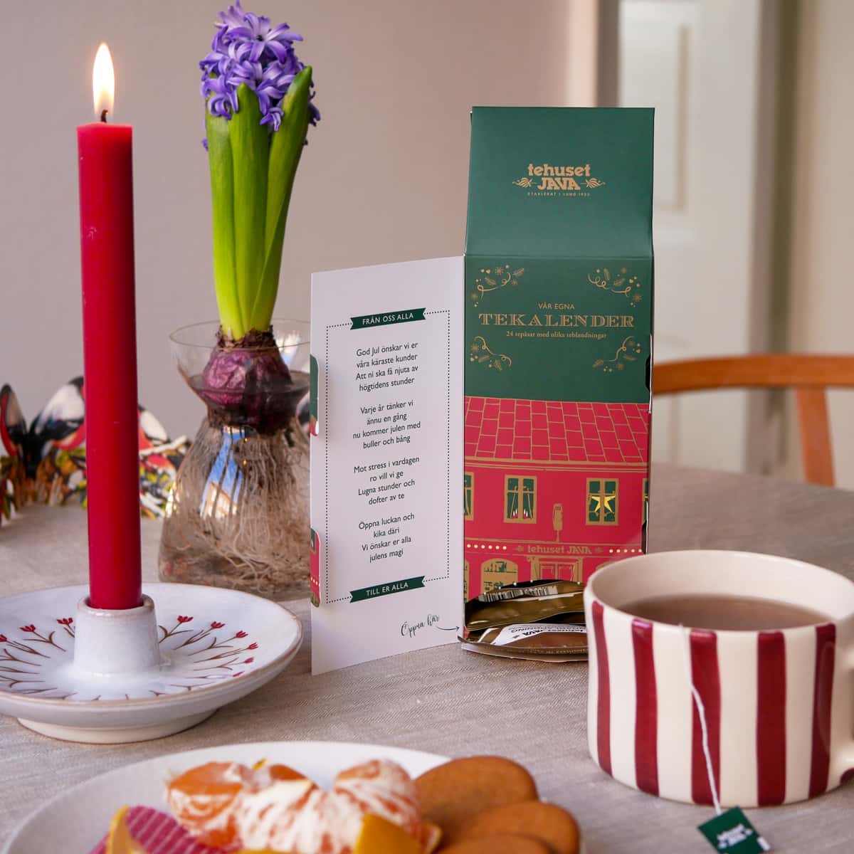 Adventskalender med 24 exklusiva tepåsar