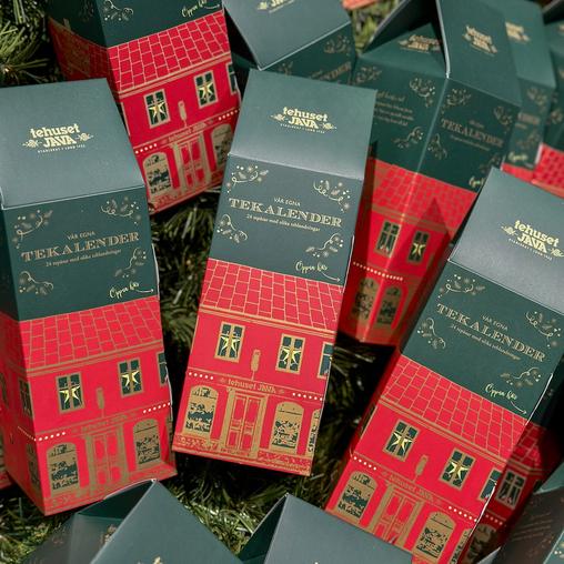 Adventskalender med 24 exklusiva tepåsar