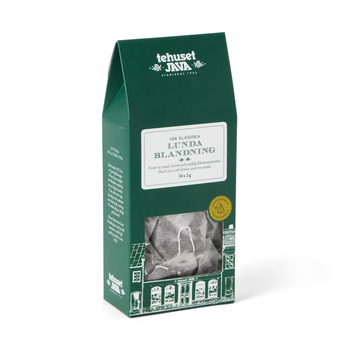 Lundablandning Premium 16-Pack Tepåsar