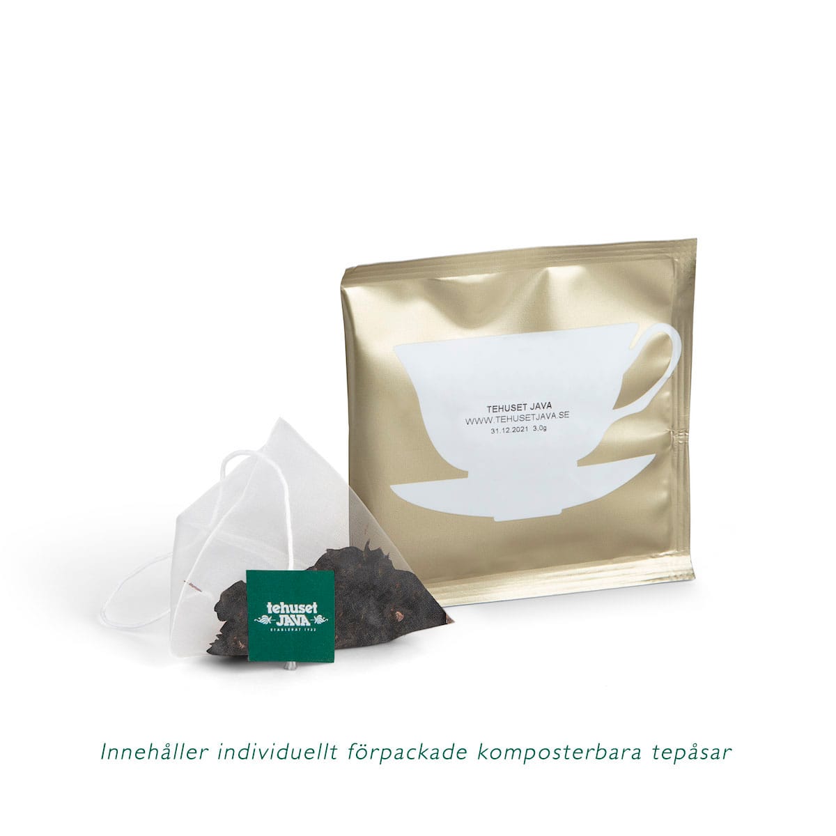 Rooibos Lundablandning 16-Pack Folierade Tepåsar