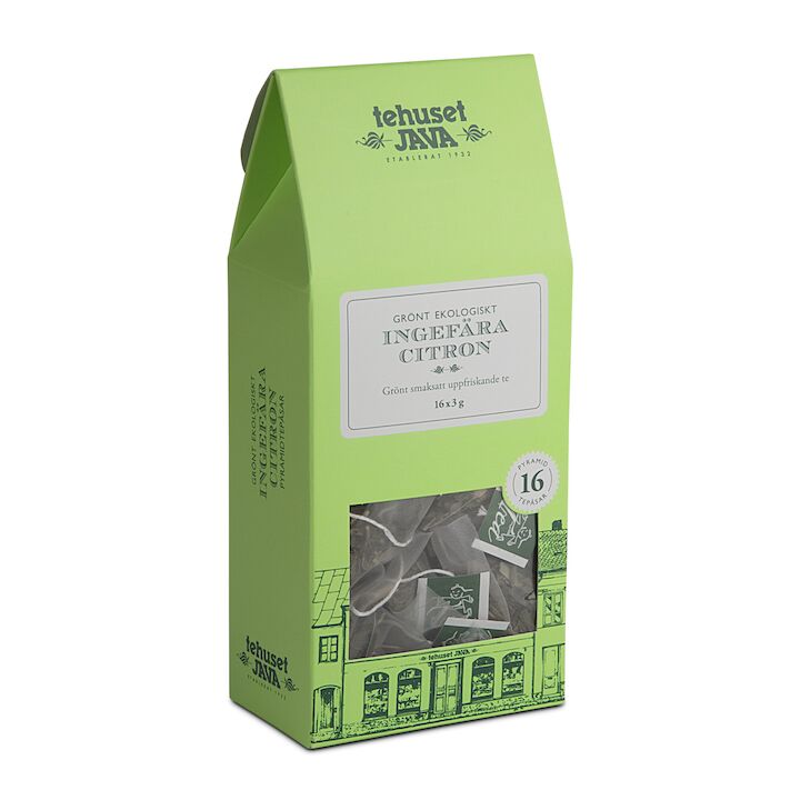 Ekologiskt Grönt Te Ingefära Citron