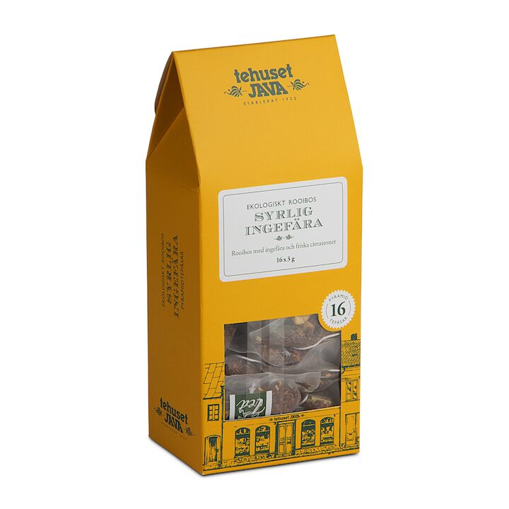 Ekologiskt Rooibos Te med Ingefära 16-pack