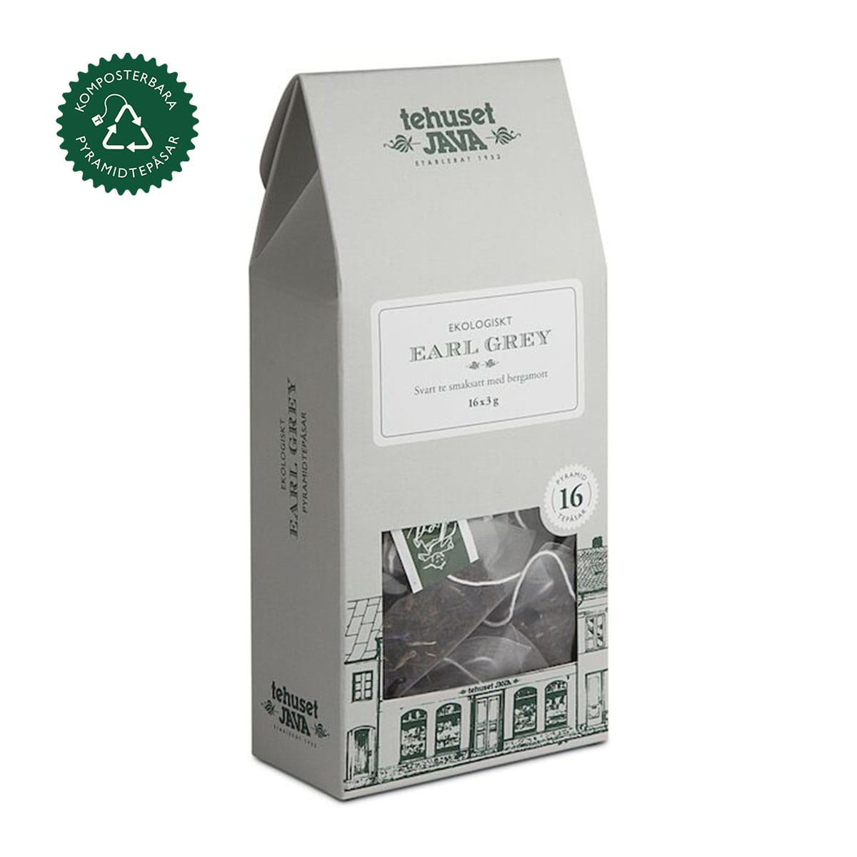 Ekologisk Earl Grey Tepåsar 16-pack