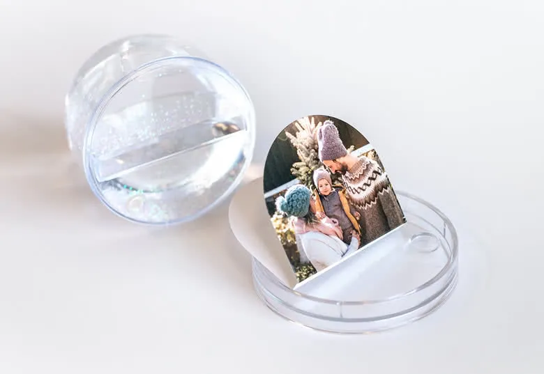Personlig snöglob med egna bilder