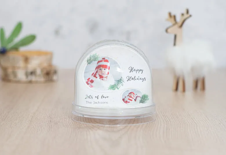 Personlig snöglob med egna bilder