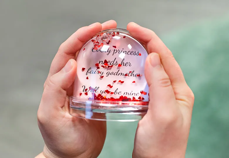 Personlig snöglob med egna bilder