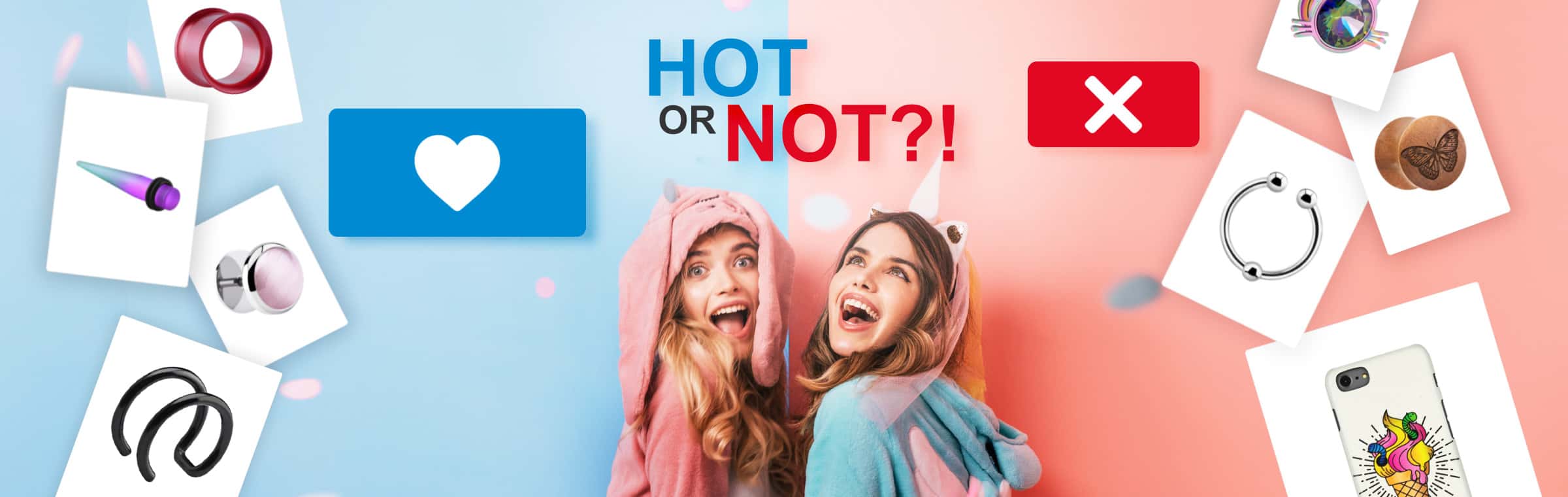 Örhängen i Kirurgiskt Stål 316L