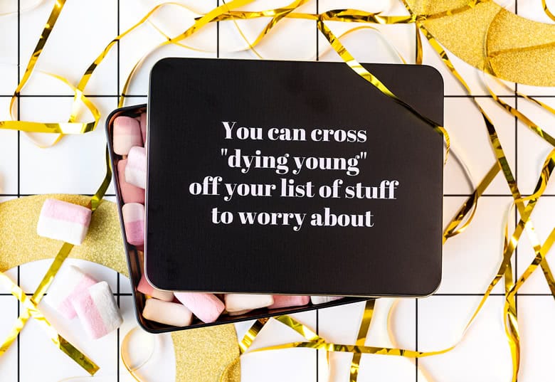 Metallkakburk med personligt foto