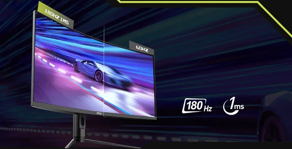 MSI MAG 342CQR E2 Curved Gaming Monitor.