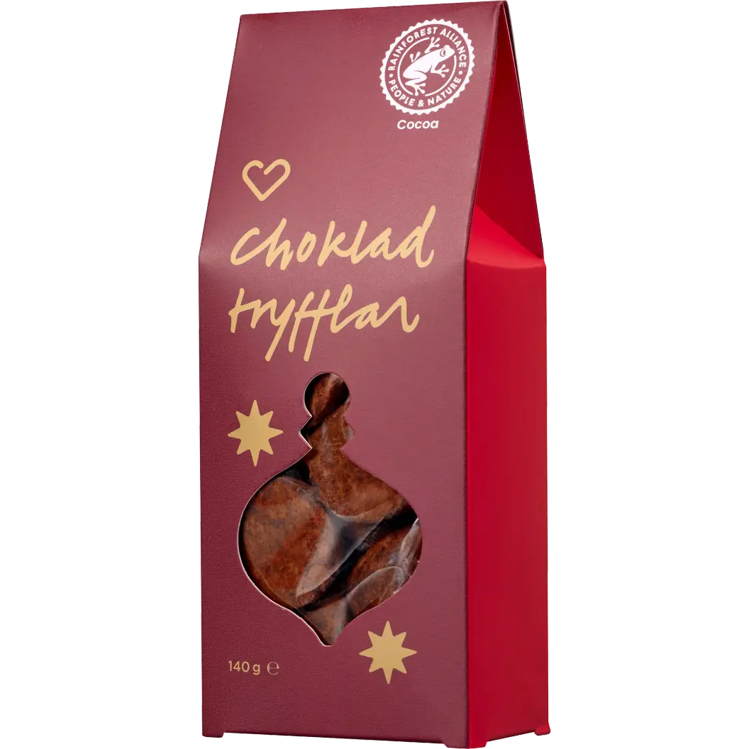 Hjärtats Exklusiva Chokladtryfflar 140 g.