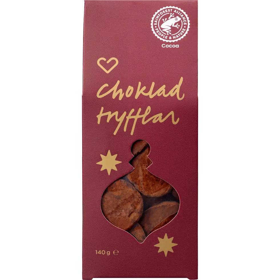 Hjärtats Exklusiva Chokladtryfflar 140 g.