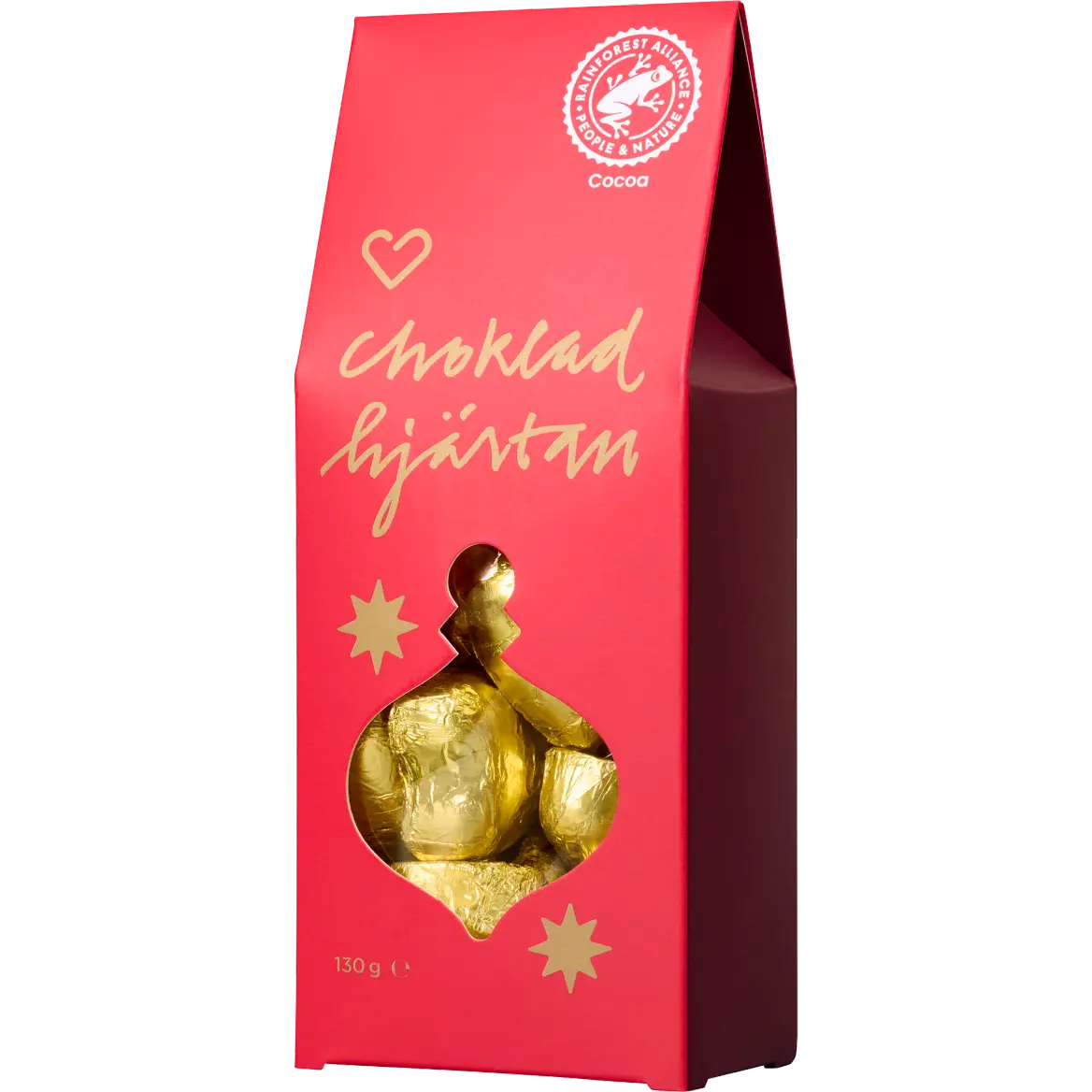 Hjärtats Fyllda Chokladhjärtan 130 g.