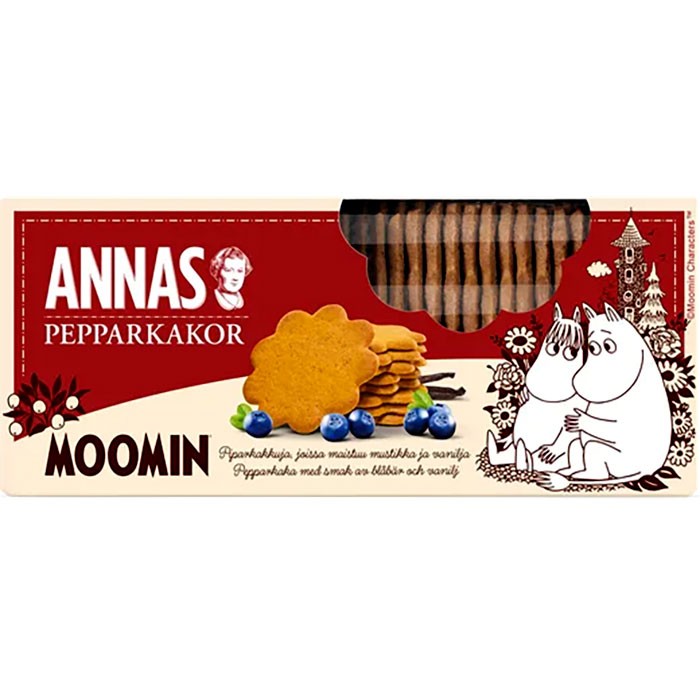 Annas Moomin Pepparkakor Blåbär & Vanilj 150g