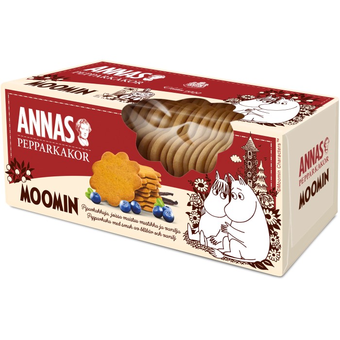 Annas Moomin Pepparkakor Blåbär & Vanilj 150g