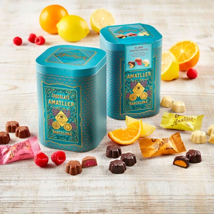 Amatller Chokladblommor med Fruktfyllning 108g