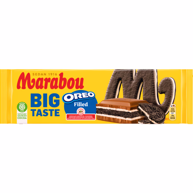 Marabou Mjölkchoklad Big Taste Oreo 300 g.