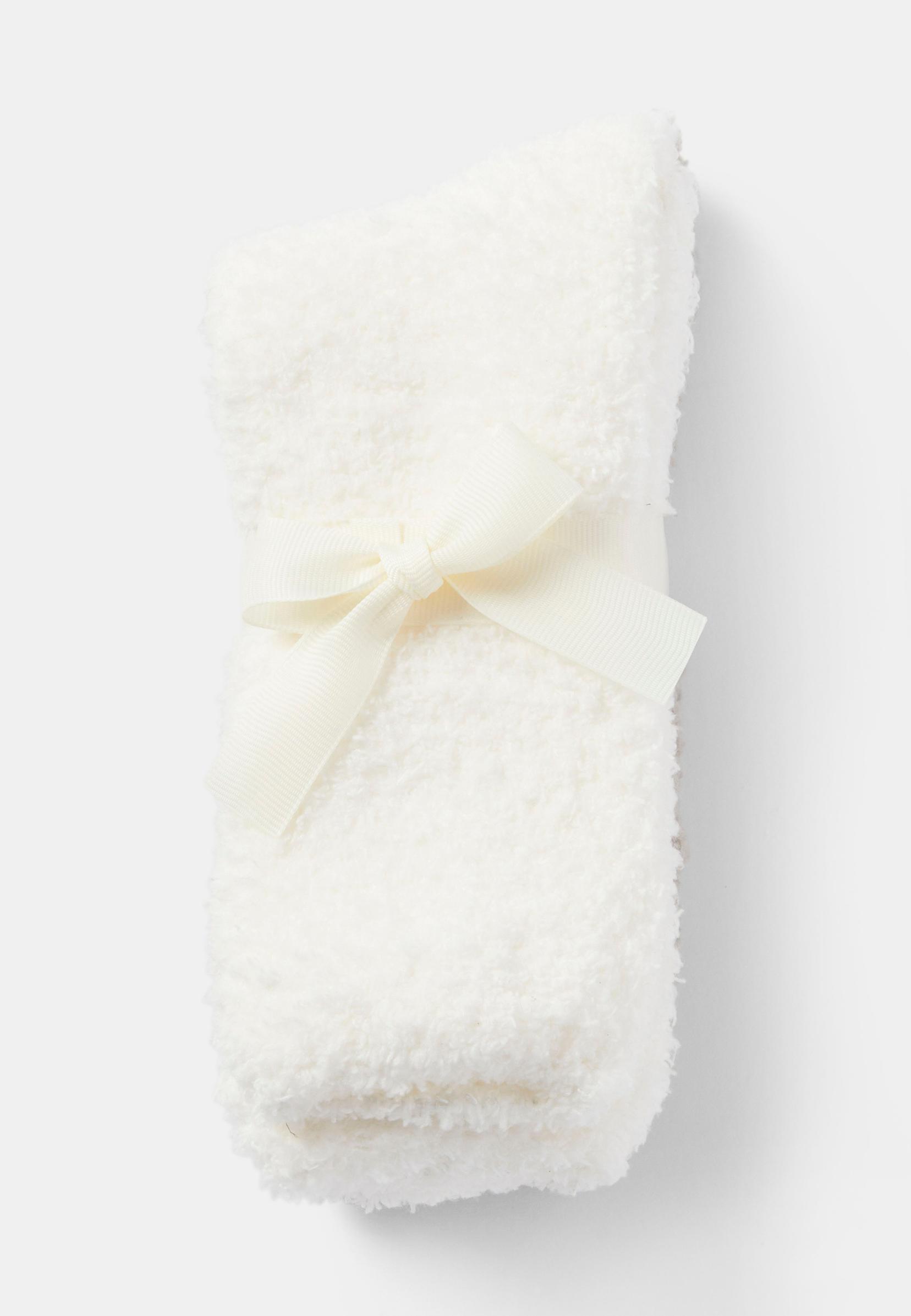 Fleecesockor 2-pack Off White för Dam