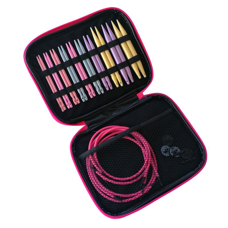 N101 Set med 10 färgglada rundstickor i plast