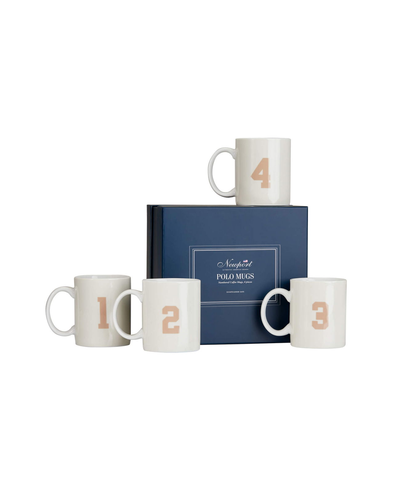Newport Polo Ivory Mug Set 4-Pack
