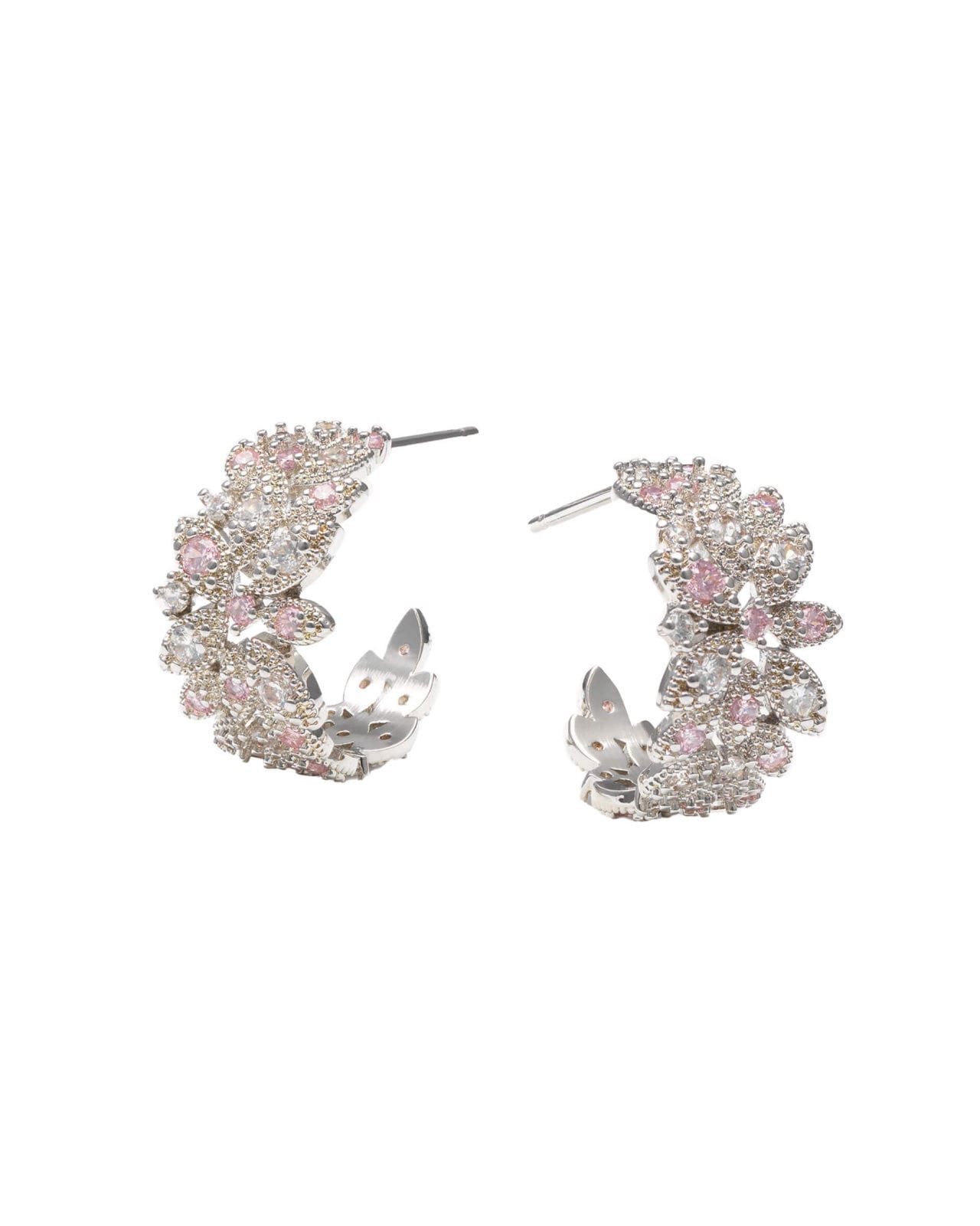 Eleganta Laurel hoops örhängen silver