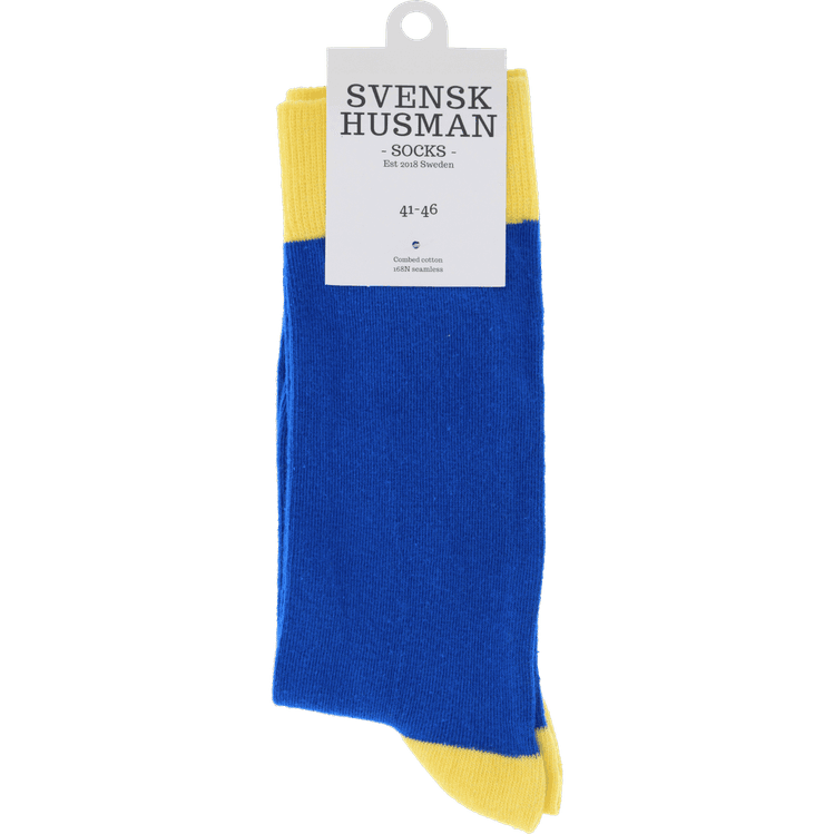 Blå Gula Strumpor Svensk Husman 36-40