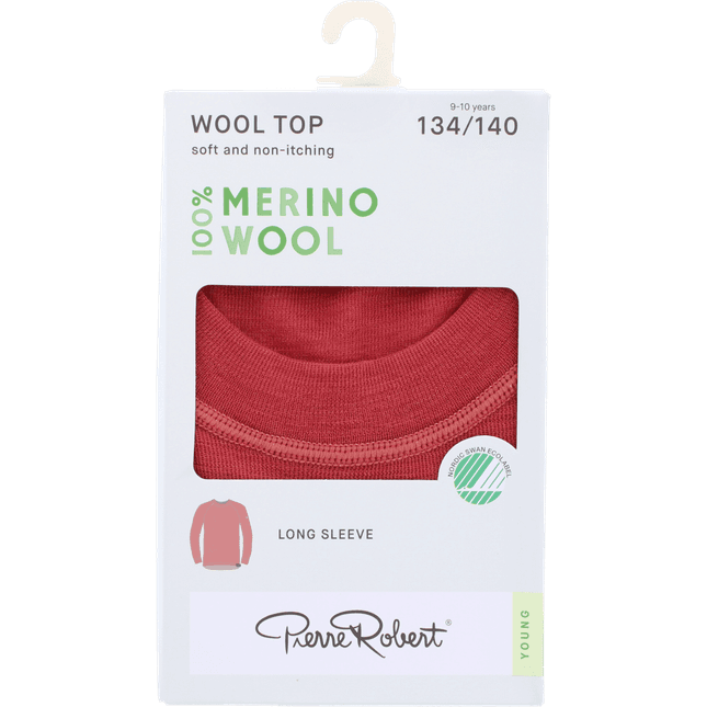 Merinoulltröja Röd Storlek 134-140