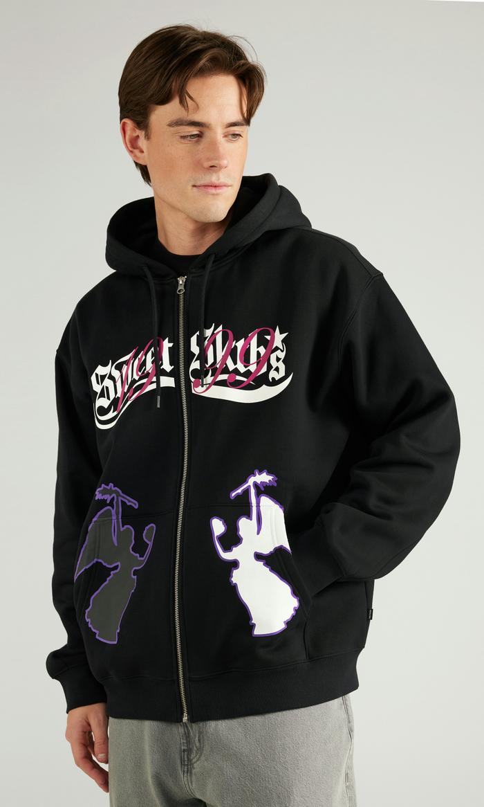 SWEET SKTBS Svart Zip-Hoodie Herr