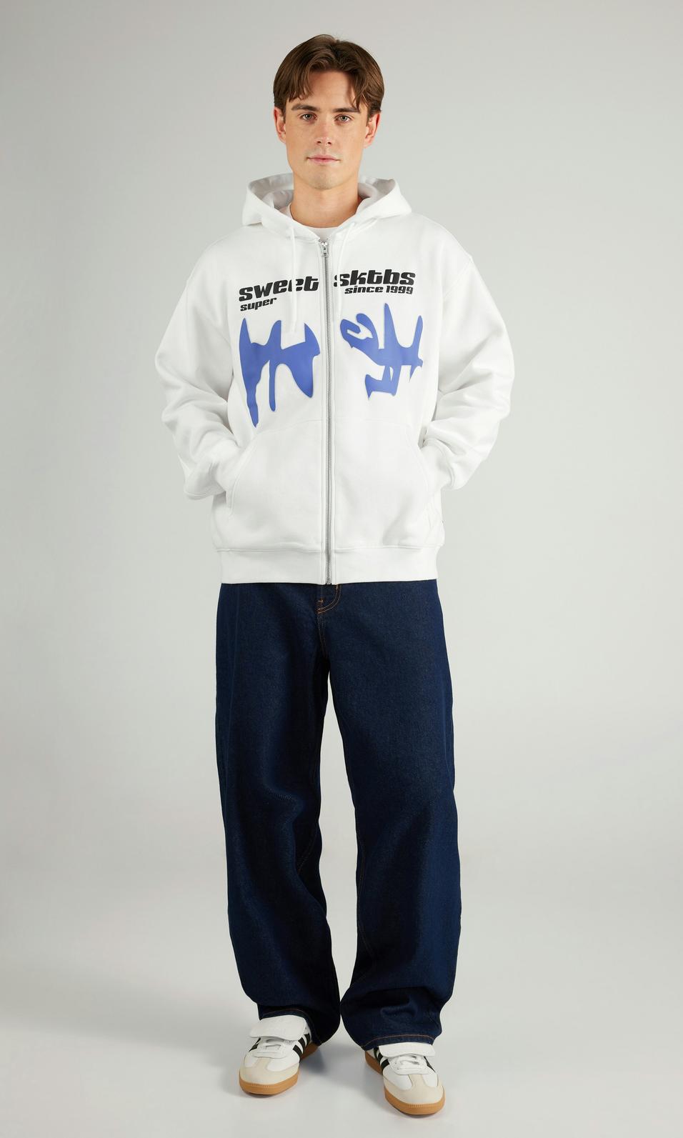 SWEET SKTBS Vit Zip-hoodie Herr