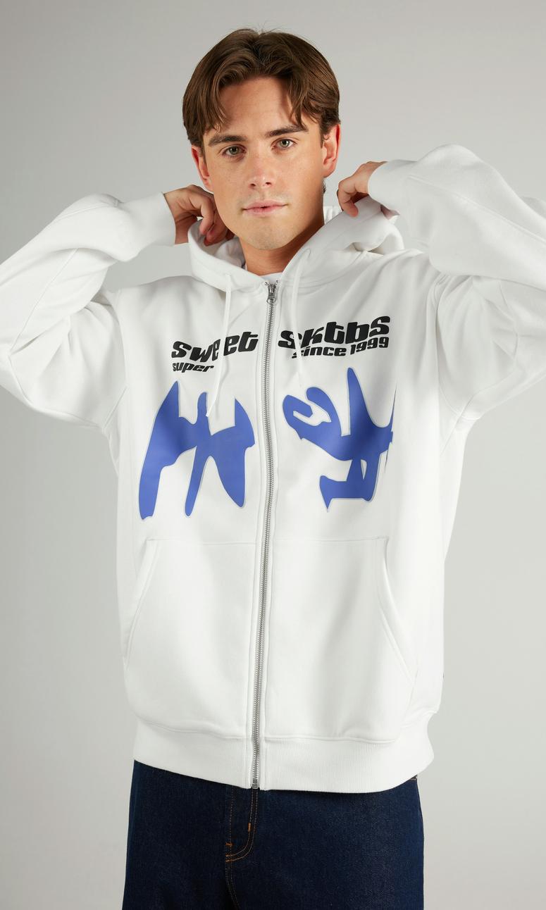 SWEET SKTBS Vit Zip-hoodie Herr