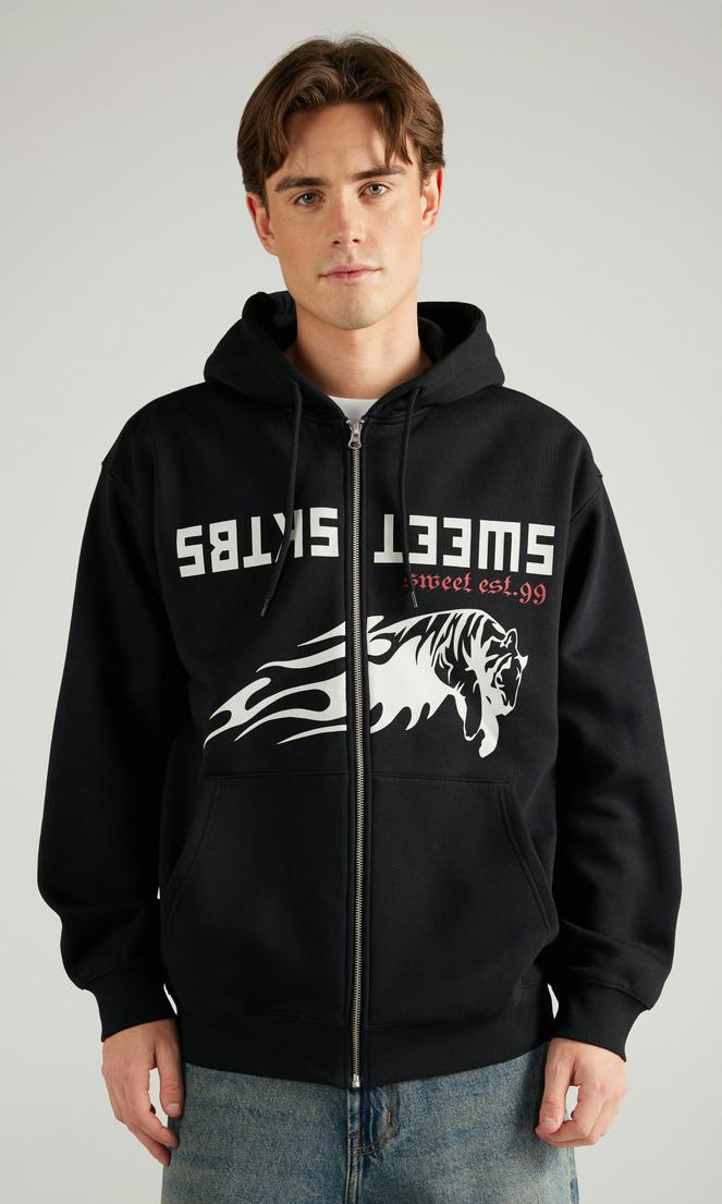 SWEET SKTBS Svart Zip-hoodie Herr