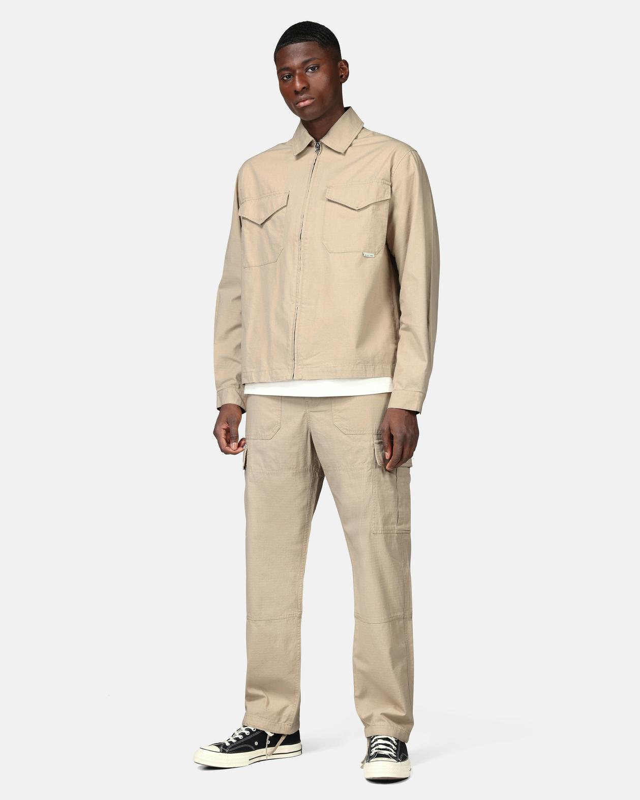 Yôke Ripstop Overshirt Beige Herr