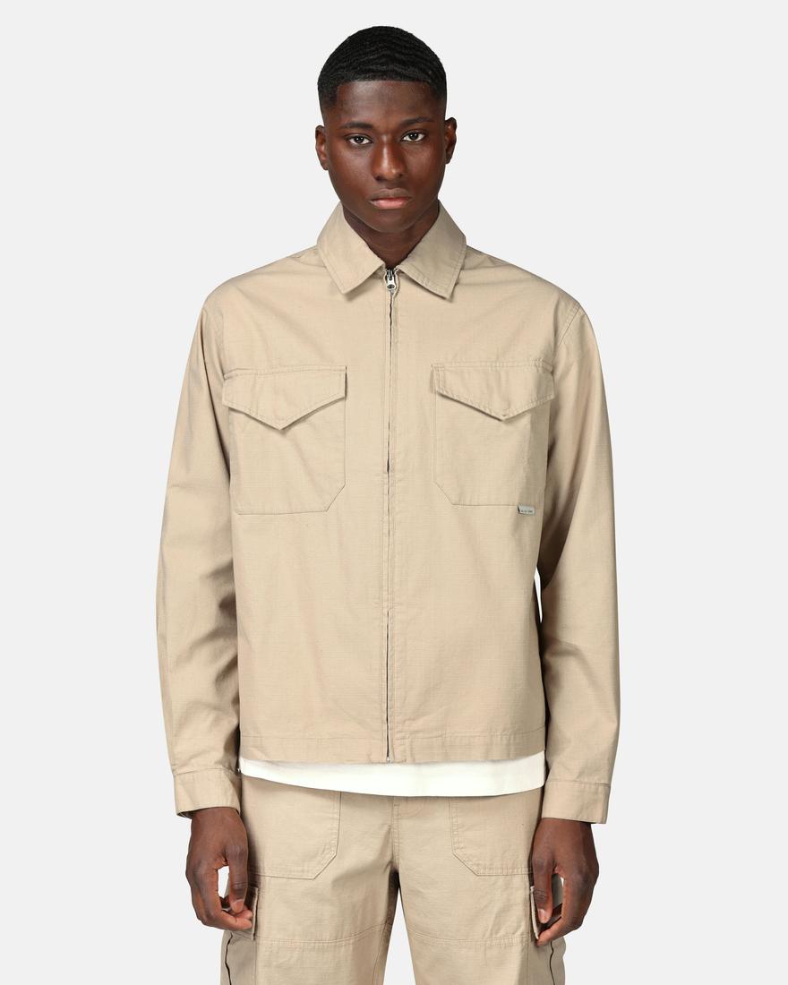 Yôke Ripstop Overshirt Beige Herr
