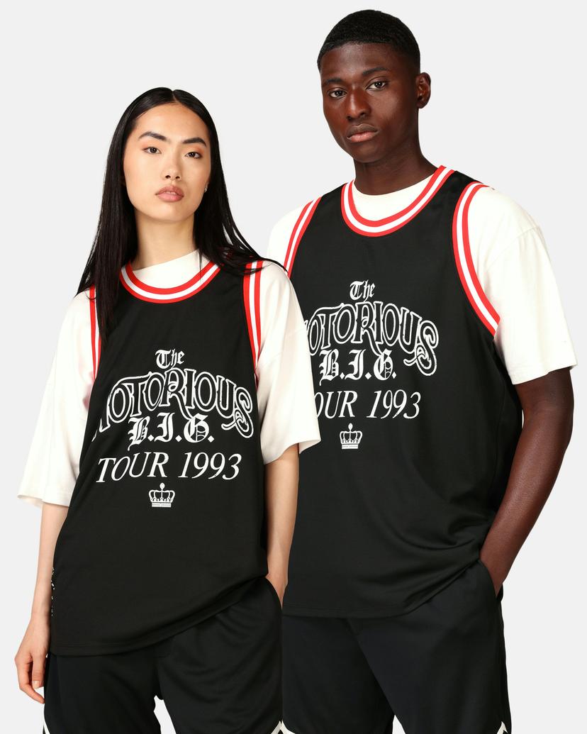 JUNKYARD Svart Unisex Mesh Basketball Jersey