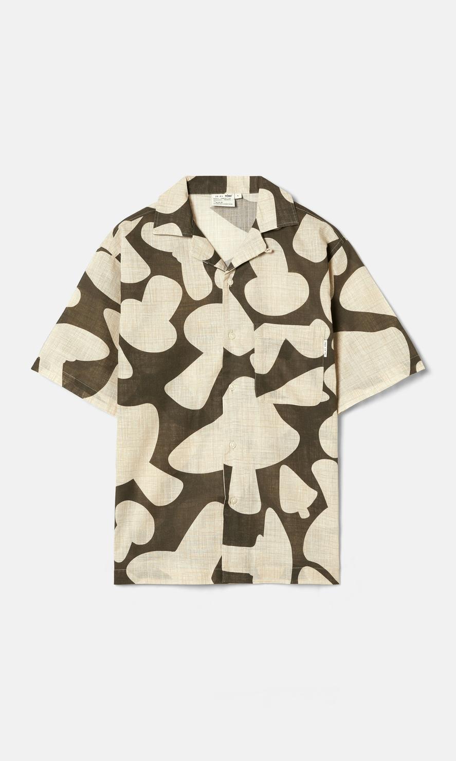 Yôke Kortärmad Vit Unisex Skjorta