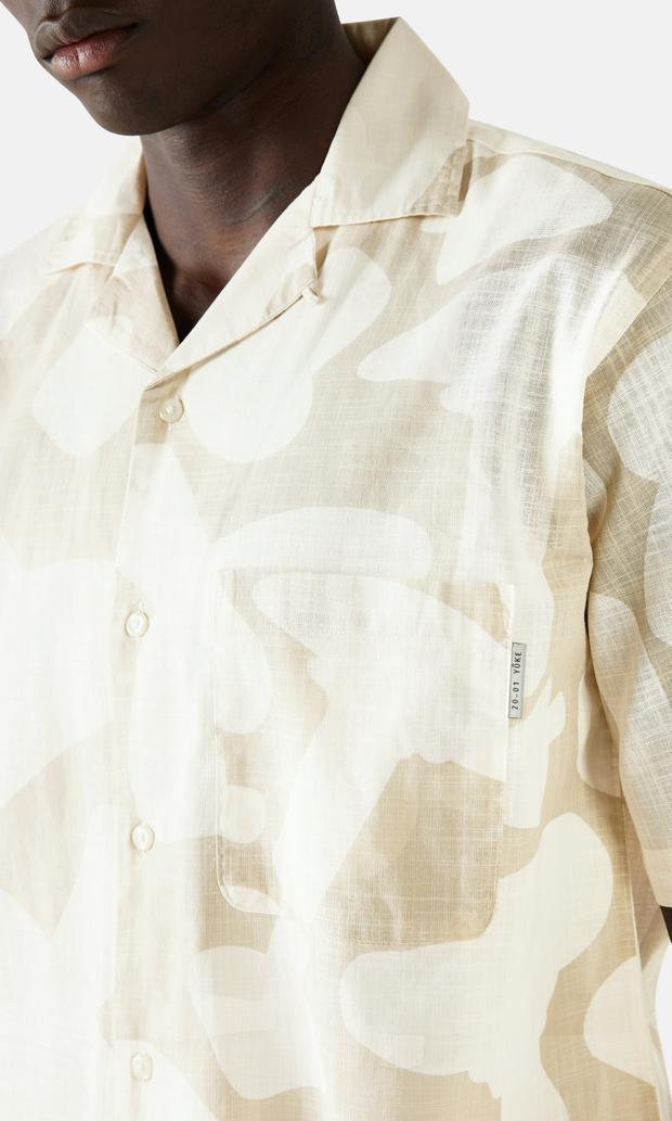 Yôke Kortärmad Vit Unisex Skjorta