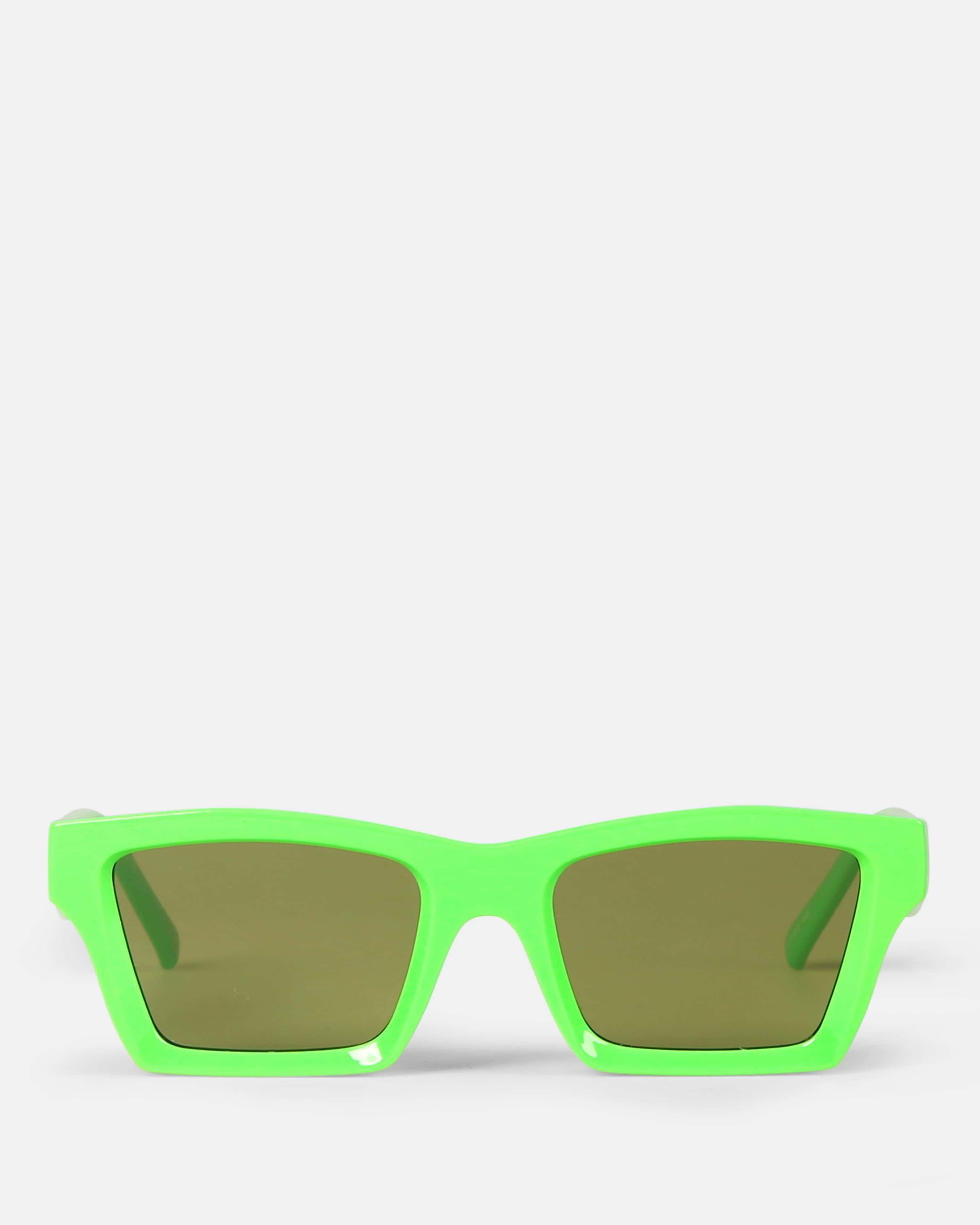 Le Specs Something Grön Unisex Solglasögon