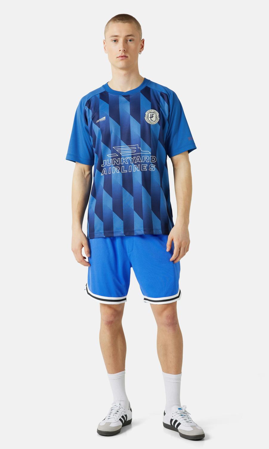 JUNKYARD Unisex Blå Mesh Shorts