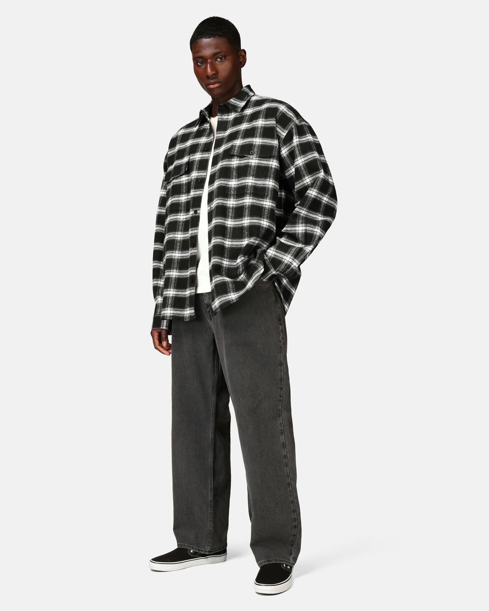 SWEET SKTBS Rutig Flanellskjorta Herr Svart
