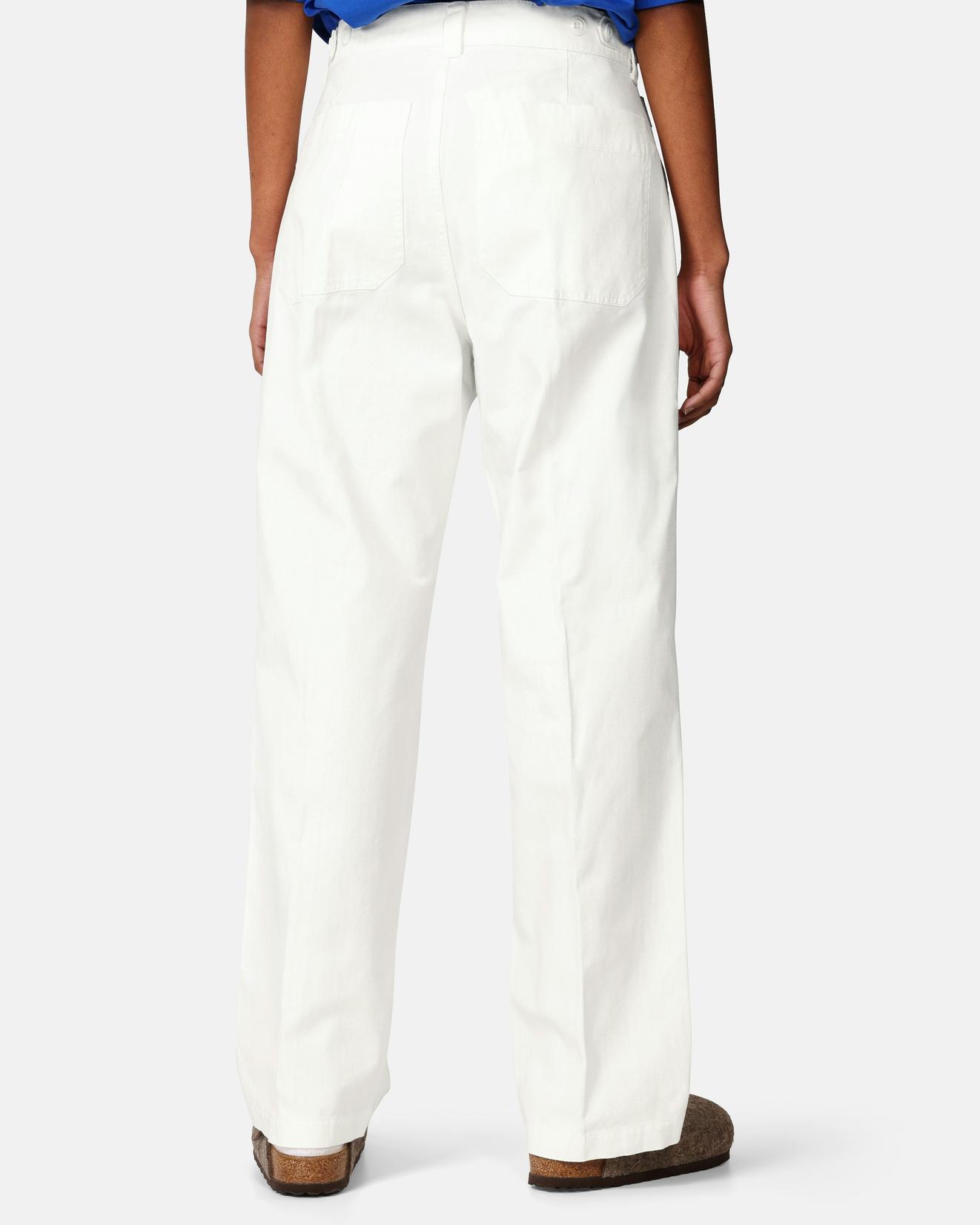 Yôke Byxa med Patchfickor Vit Herr