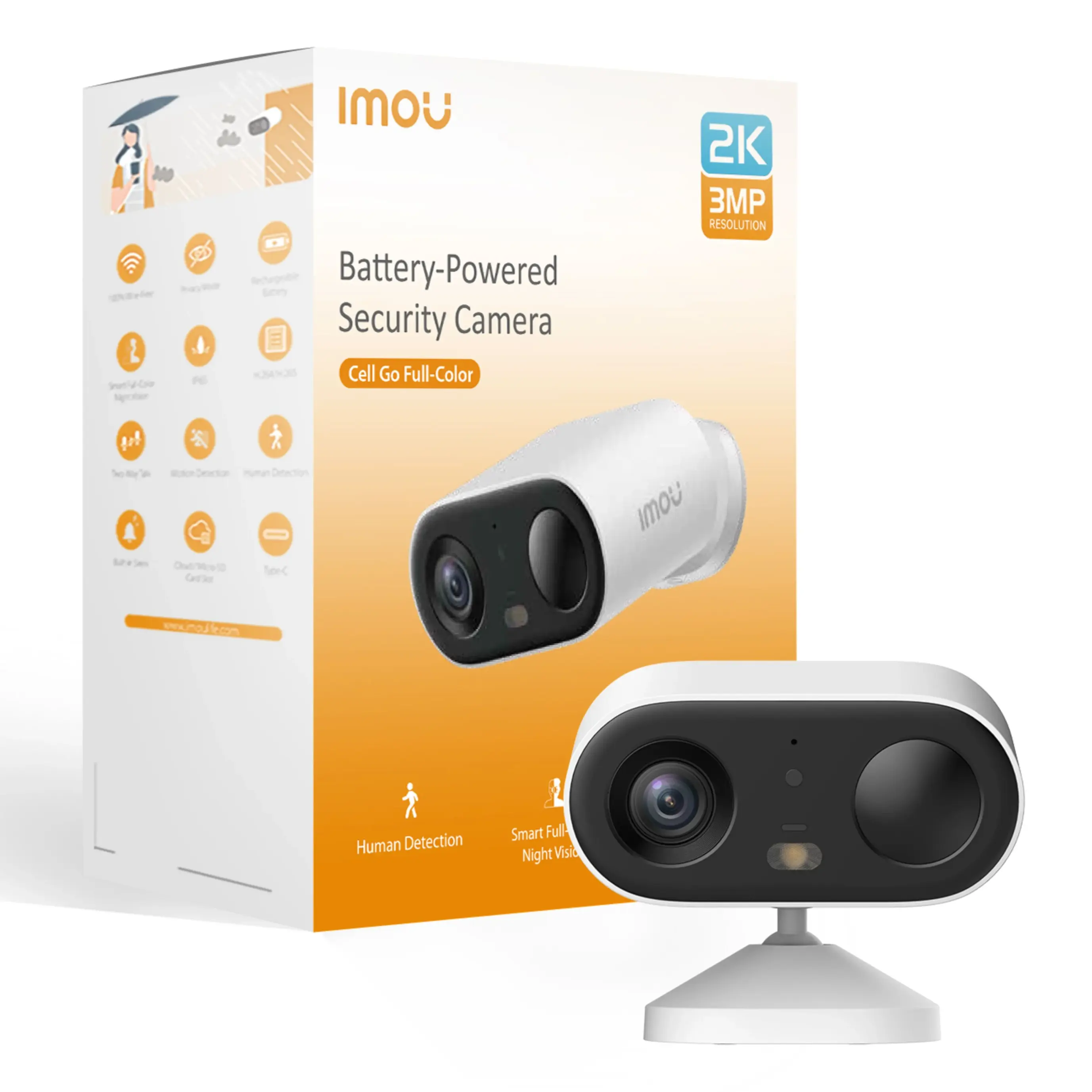 Imou Cell Go 3 MP Trådlös Övervakningskamera