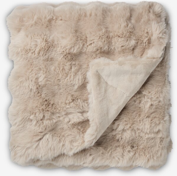 Pläd MYRFIOL 135x195 Taupe Filt