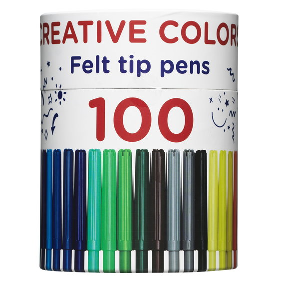 Tuschpennor 60-pack med dubbla spetsar