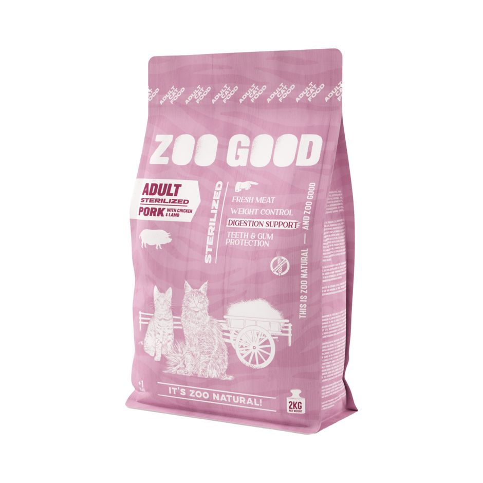 ZOO GOOD Cat Adult Sterilized Pork & Lamb